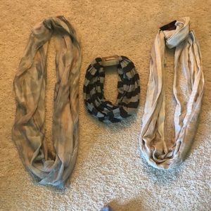 3 Infinity Scarves